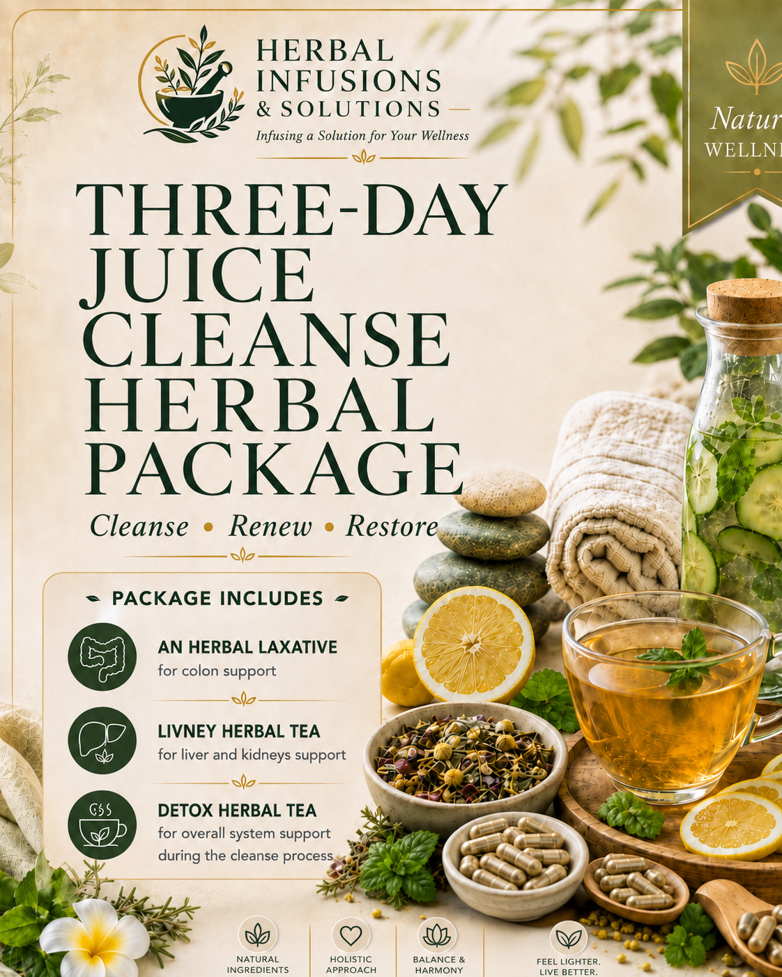 Three-Day Juice Cleanse Herbal Package